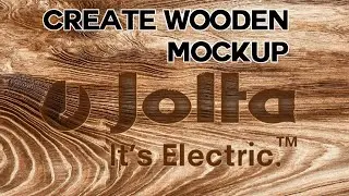 Create Wooden Logo Mockup | Photoshop