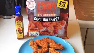 Carolina Reaper Chicken Strips Now Even Hotter & Encona Reaper Sauce | New | Iceland | Food Review