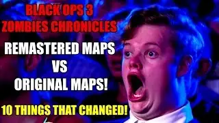 10 SHOCKING Differences Between BO3 ZOMBIES CHRONICLES vs THE ORIGINAL ZOMBIES MAPS