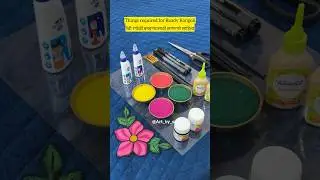 Things required for ready rangoli || रेडी रंगोळी बनवण्यासाठी लागणारे साहित्य #shorts