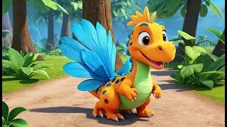 Dino Hen Goes Camping | Funny Dinosaur Chicken Camping Kids Nursery Rhyme Animation