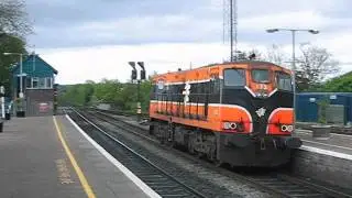 Ireland: At Mallow, GM Class 141 no.173 runs round to work the 1010 service to Cork