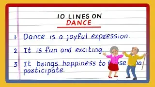 Few Lines on Dance | 10 Lines on Dance | Essay on Dance | Write about Dance