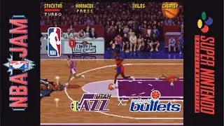 NBA Jam - Tournament Edition (SNES) - 4th Match: Utah Jazz x Washington Bullets
