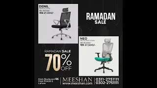 RAMADAN SALE | Upto 70% OFF on Office Furniture - MEESHAN LUXE HOME | WELTEW HOME Turkey