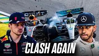 SHOCKING! Verstappen and Hamilton COLLIDE Again- Red Bull vs. Mercedes Drama Continues