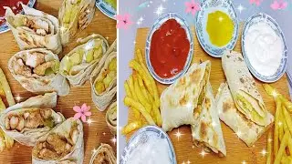 اسرع طريقه لعمل شورماالفراخ وطريقه خبز التورتيلا فى دقائق
