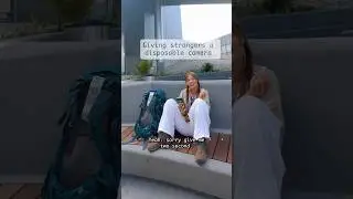 Giving strangers a disposable camera for her travels #travel #stranger #film