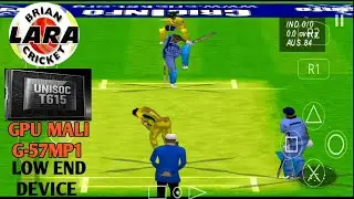 Brian lara cricket 99 playstation 01 gameplay tested on Unisoc Tiger 615 GPU Mali-G57mp1 android 