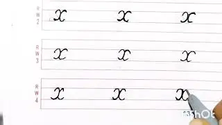 How to write Roman Cursive letter ' x'  in easy method //🌈 Little Stars 🌈//easy tips//Small Letters