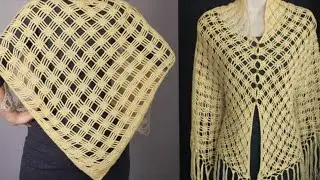 How to Crochet Quick Easy Women Shawl Pattern tutorial For Beginners#crochet#knitting#diy shawl
