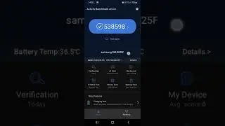 Samsung galaxy f62 latest antutu benchmark score 1jul 2022 😱🔥 over 500k!