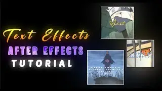 Text Effects - After Effects Tutorial - Only need plugins for one