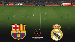 🔴Barcelona vs Real Madrid - Final Supercopa de Espana 2026 | Pes 21 Gameplay