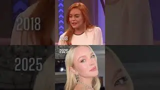 Lindsay Lohan&rsquo;s 7-year transformation!✨#lindsaylohan #antiaging #skincare #botox #filler #facelift