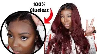 100% Glueless !!! |  Ready To Wear Burgundy Lace Front Wig | RPGSHOW
