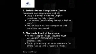 FMCSA Insurance Requirements for Trucking Companies 2025 Update