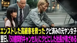 エンストした高級車を救ったクビ済みの元ヤン女子。翌日、｢50億契約キャンセル｣にクビにした社長が青ざめる