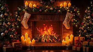 The Most Beautiful & Relaxing Christmas Fireplace for Your Home | Soft Crackling Woods | 12 Hours 4K
