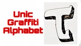 Graffiti Alphabet drawing letter T | vinay Sketchbook tutorial 