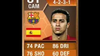 Обзор игрока FIFA 13 MOTM THIAGO 81 и внутриигровая статистика Ultimate Team