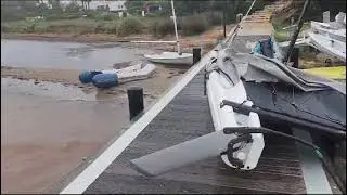 Desperfectos por el temporal en Fornells