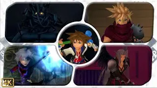 Kingdom Hearts: Final Mix ⁴ᴷ All Bosses (Critical Mode)