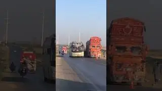 Bus Drivers Life  is Dangerous # Bus Arrivel Karachi From Quetta #driving #busdriverlife  #shorts