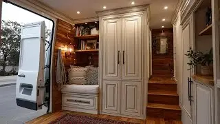 Tiny Parisian Apartment on Wheels  | Luxury French Van Life & Compact Living