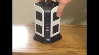 Yubi Power 8 plug 4 USB tower outlet
