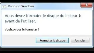 حل مشكلة الفلاش تطلب الفورمات  vous devez le formater
