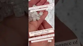 From the tranquil beauty of a frozen lake to the elegance of Crystal Iced Cracked Cube beads