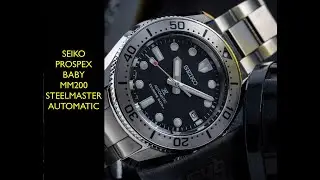 Seiko Prospex Baby MM200 Steelmaster 1968 Automatic SPB185J1 Watch | Review Valjoux Relogios