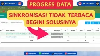 CEK PROGRES SINKRONISASI DAPODIK | HATI HATI TIDAK TERBACA