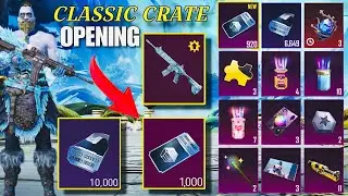 new premium crate opening pubg mobile 1000 Classic crate opening M416 glacier❄️7330 supply opening🥶