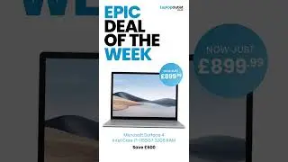 Save &pound;600 on the Microsoft Surface Laptop 4! 💻🔥 Epic Deal of the Week!  #epicdeals #laptopoutlet