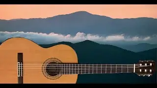 Instrumental guitar music with nature photos