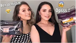 TUĞBA ERKOÇLAR İLE MAKYAJ ÇANTALARIMIZI DEĞİŞTİRDİK 💄