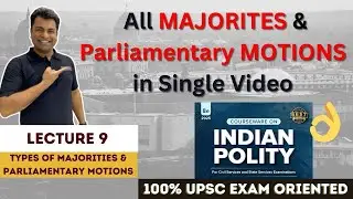 All Majorities & Motions in Parliament in single lecture | M. Laxmikant #polity #gpsc  #upsc2025-26