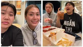 🇮🇩Vlog Miss Tata eats at Richeese factory 