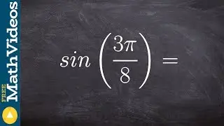 Evaluate the half angle in radians for sine