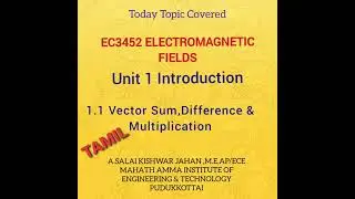 #EC3452 Electromagnetic Fields