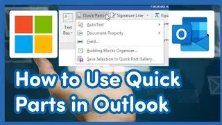 📩 Outlook - How to Use Quick Parts (What You Need to Know)In Hindi