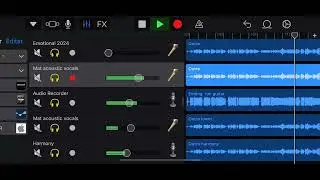 Kanye West Runaway distorted outro vocals remake FX (GarageBand iOS)