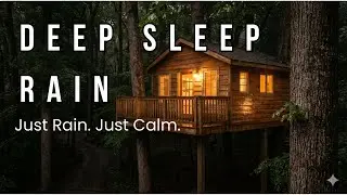 Deep Sleep Rain in a Cozy Forest Treehouse 🌧️ Night Cabin Ambience