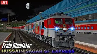 Night Run To Mumbai Through the Ghats | 12702 Hussain Sagar SF Express | MSTS LIVE