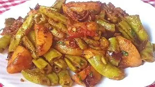 Sheem Bhaji / Flat Beans Recipe 
