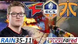 rain 35-11 / FaZe vs fnatic / ECS Season 4 Finals / Semi-final