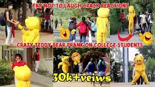 Funny teddy bear prank on college students | irritating college girls |Hey Fluffy