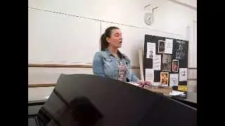 CHARLOTTE JACONELLI rehearsing 'Tomorrow' from Annie 2011
